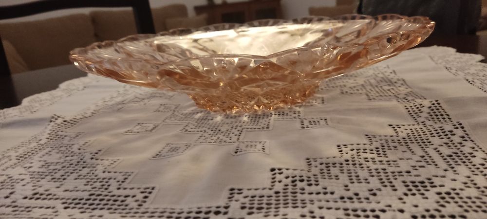 Fruteira de vidro antiga