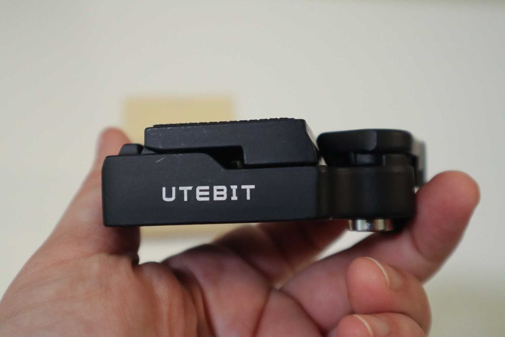 Placa de libertação rápida 323 UTEBIT em alumínio, parafuso 1/4-3/8