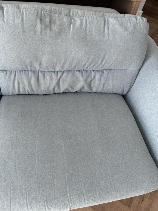 REZERWACJA Sofa z fotelem i podnóżkiem
