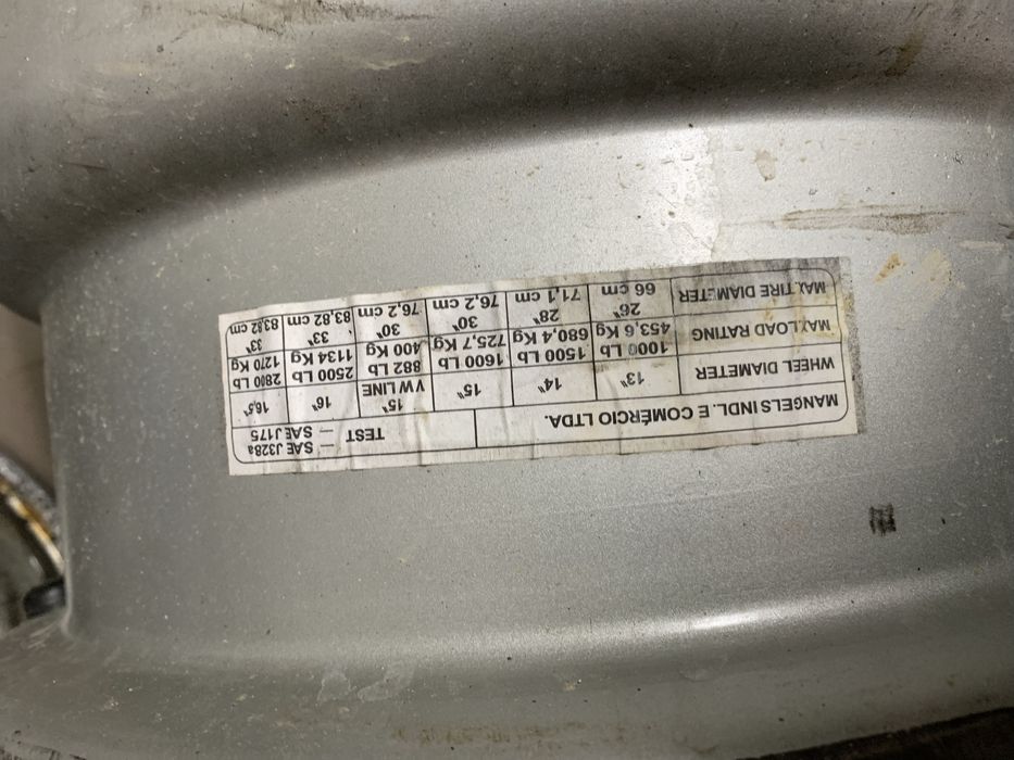 Jantes 15x8 mangles toyota/nissan