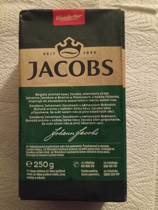 Jacobs Kronung Kawa Mielona 250g 10 szt.
