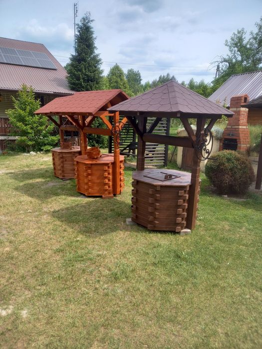 Studnia ogrodowa,obudowa studni