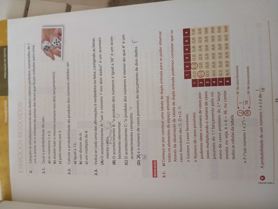 Preparar testes de matemática 9* ano