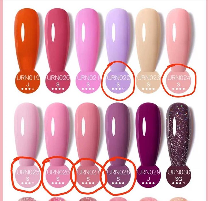 Zestaw 10 szt.Gel Polish Sugar lakier