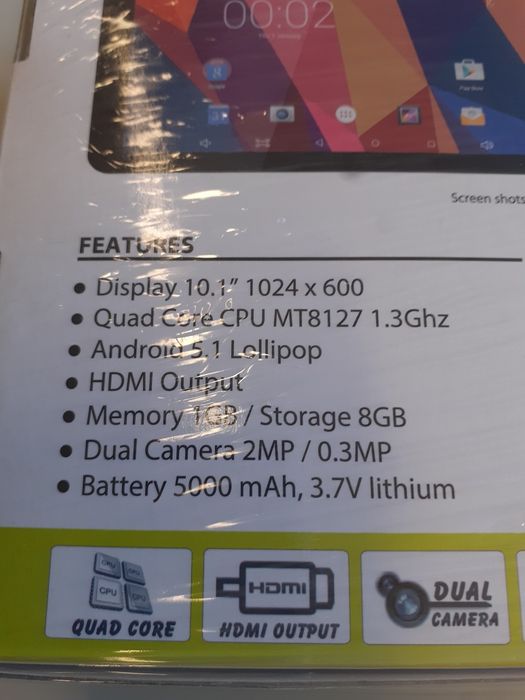 Tablet Hannspree, modelo Hannspad 101 Helios T76B.
Ainda embalado.
Car