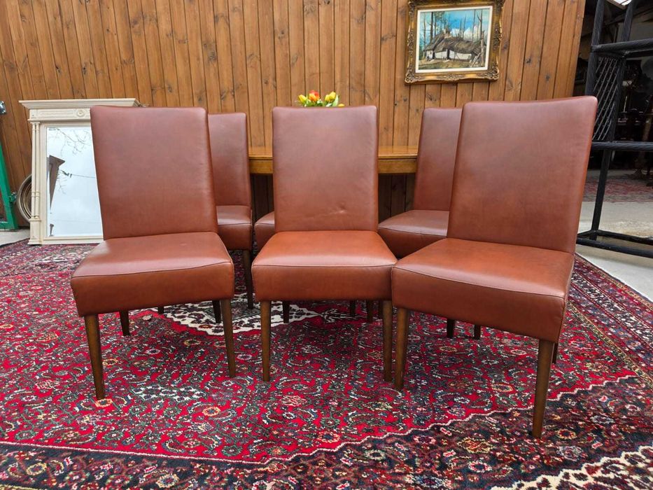 Krzesło tapicerowane ekoskóra komplet dost. 6szt #302 Stylowy Węgrów