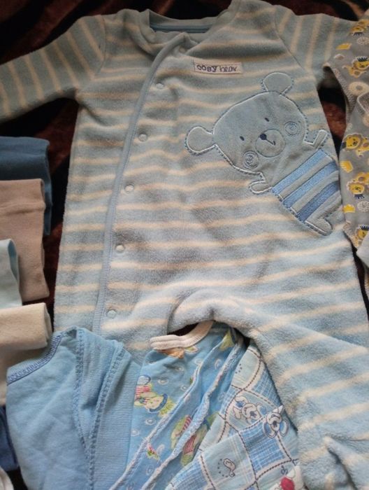 Великий пакет речей одягу для новонародженого хлопчика комбінезон