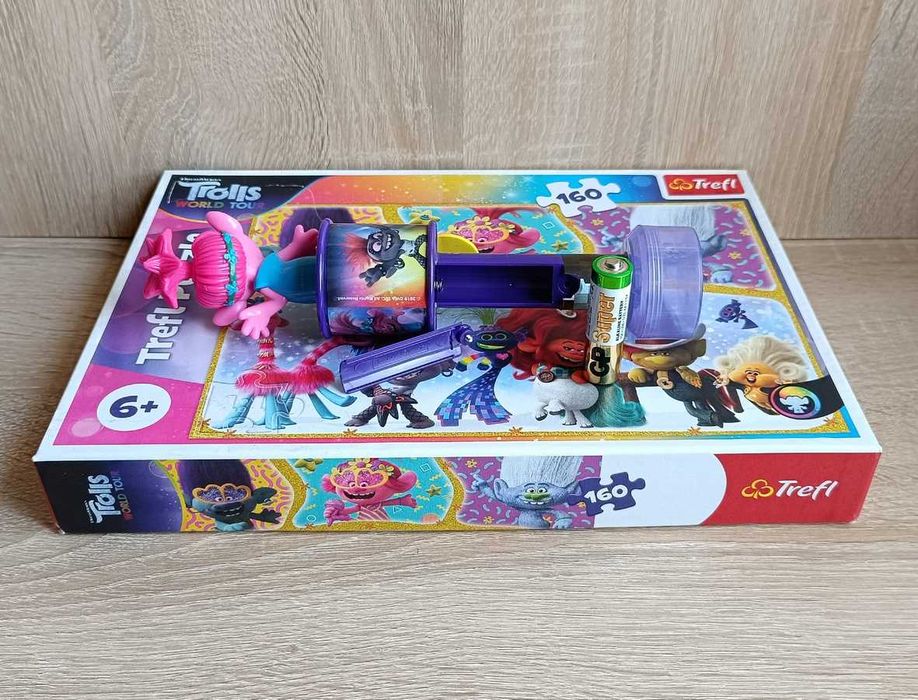 Zestaw figurek *Trolle* + Puzzle *Trefl*. McDonald's