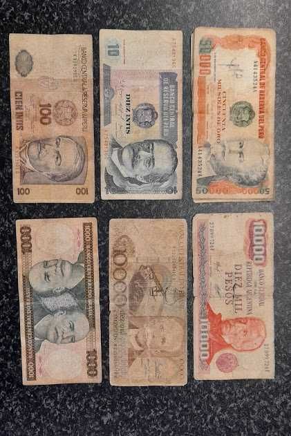 Notas internacionais troco o vende-se