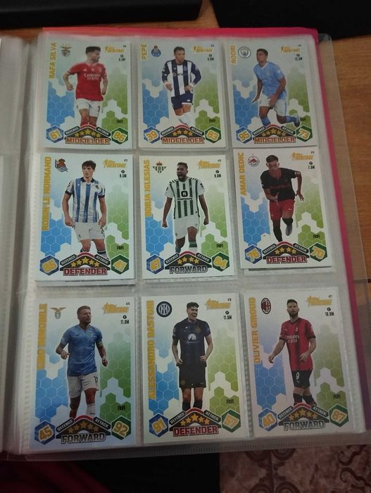 Match Attax 23/24 Topps Cartas Heritage (ler Descrição)