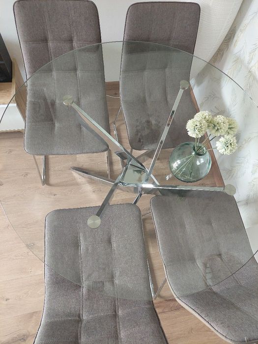 Mesa de sala de vidro