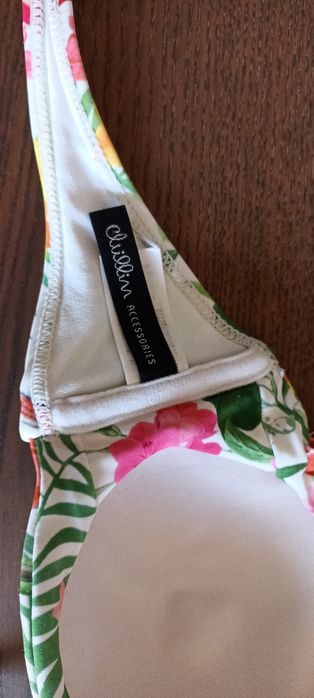 Kostium kąpielowy, góra, stanik hawajskie kwiaty