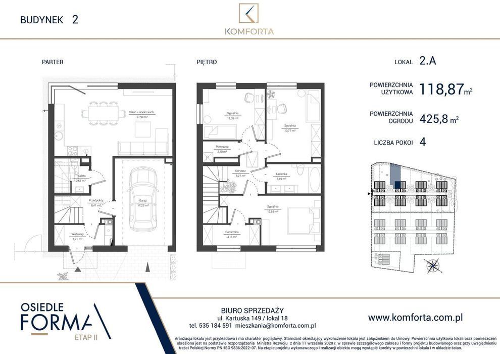 Inteligentny dom 118,87 m2 w standardzie