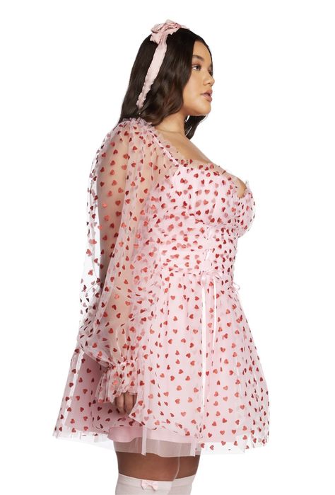 Рожева Нарядна корсетна сукня 1xl в сердечко