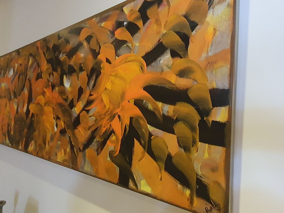 Tela Abstrata Acrilica original 150x50