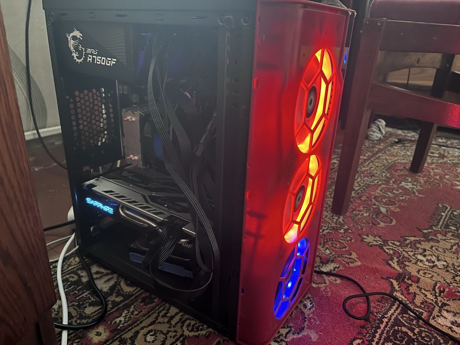 Компютер та монітор Ryzen 5 3600 + RX 580 nitro+ 8gb