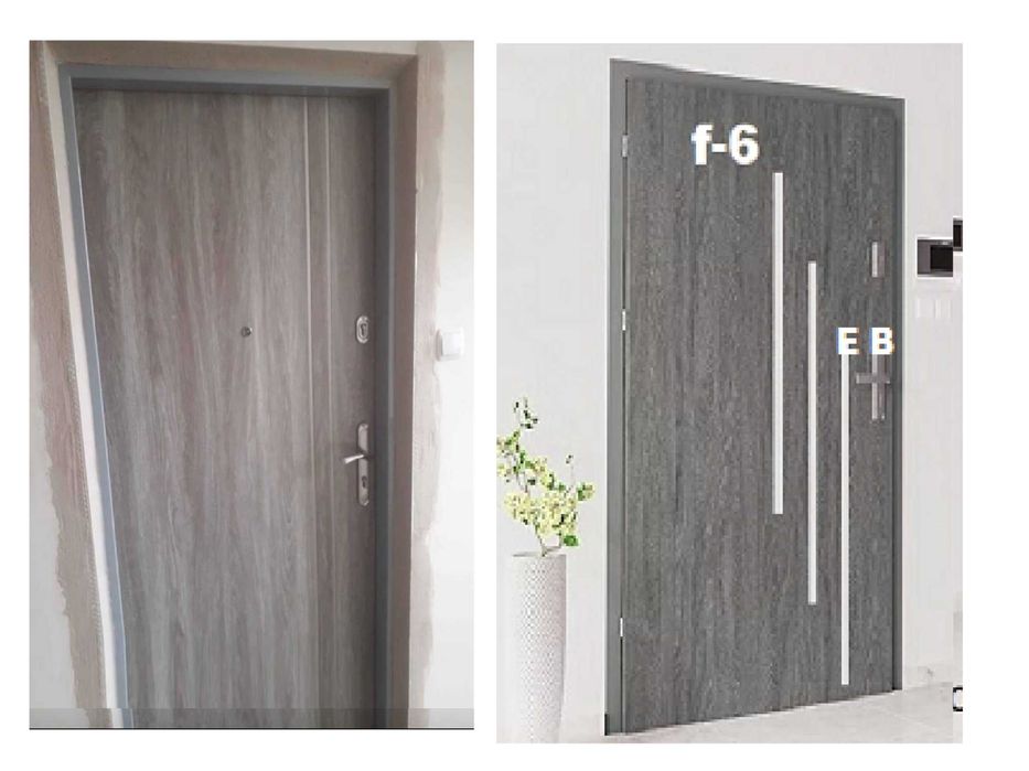 DRZWI z montażem do mieszkania -ZEWNĘTRZNE -wejściowe wewnątrzklatkowe