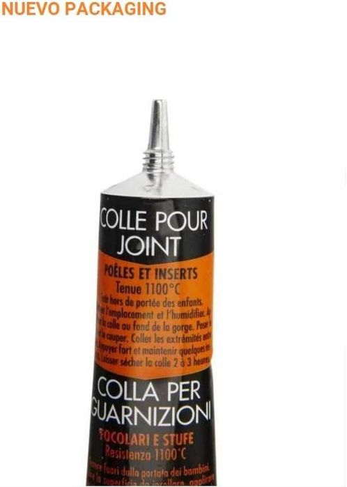Pyro Feu 24931/12 Cola Refratária 1,100ºC 50 ml, preto