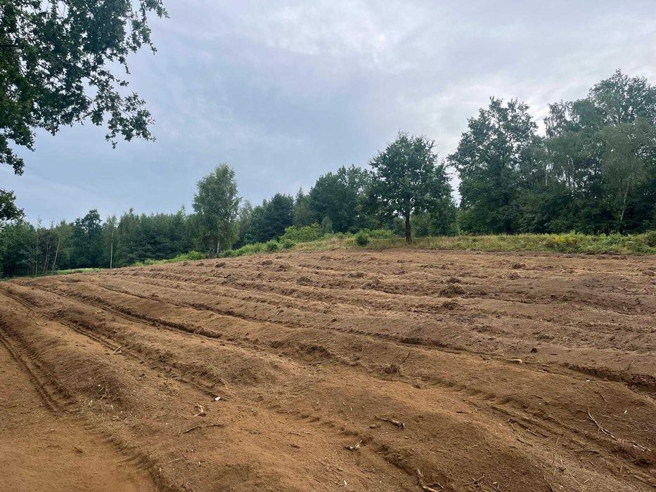 Mulczer leśny wgłębny, powierzchniowy, Karczowanie działek Zator