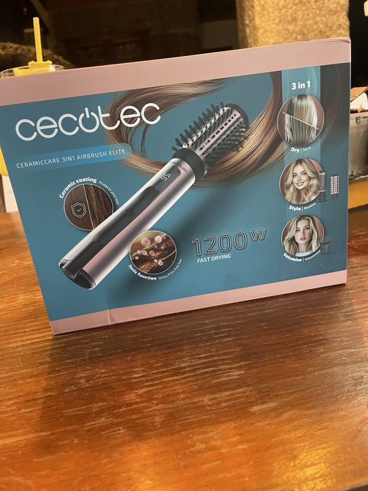 Escova Modeladora Cecotec CeramicCare 3in1 AirBrush Elite – Nova