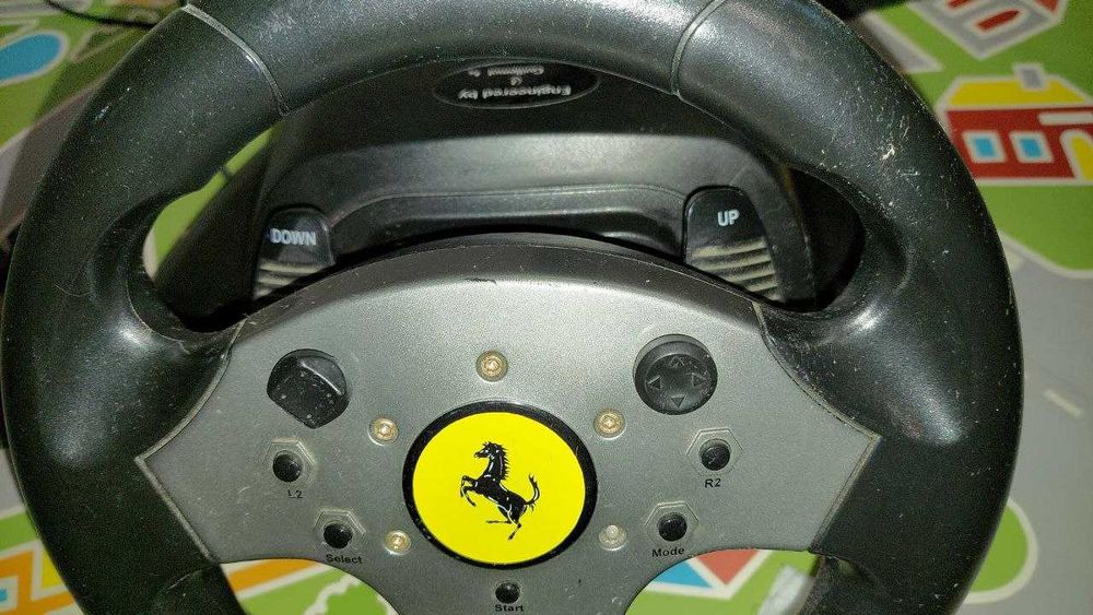 Volante + pedais PS1/PS2 Ferrari da GUILLEMOT
