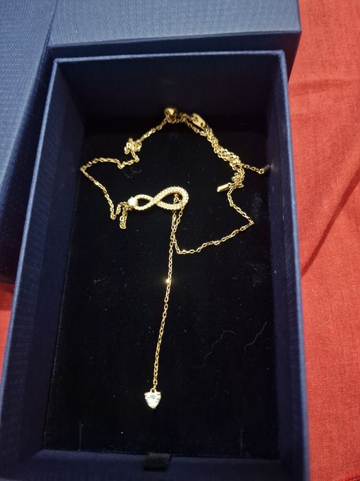 Conjunto anel e fio infinito Swarovski