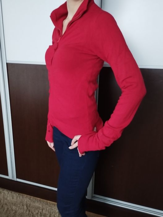 Sweter ZARA r M czerwony