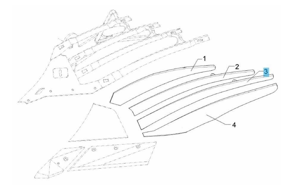Listwa ażurowa Lemken Juwel odkładnicy DMCS50 DMCS40 Pług DuraMax