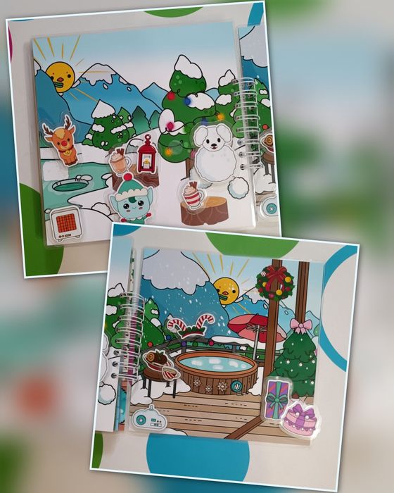 Тока бока Зимовий відпочинок альбом на липучках подарунок дитині