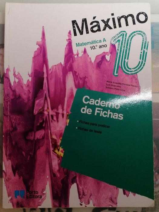 Conjunto de livros: Máximo, Matemática A