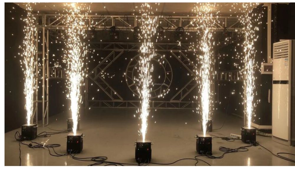 Aluguer maquina de fogo frio festas