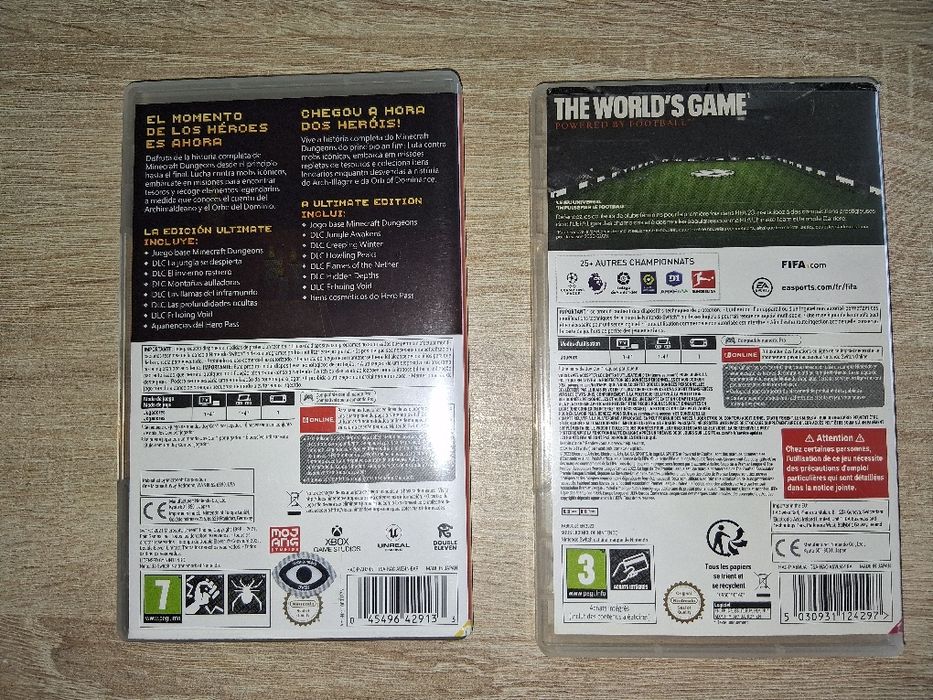 Jogos Nintendo  Minecraft e Fifa