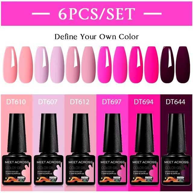 conjunto de vernizes de gel novos
