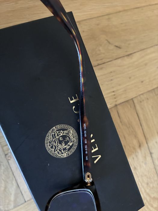 Okulary Versace kocie oczy brąz centki