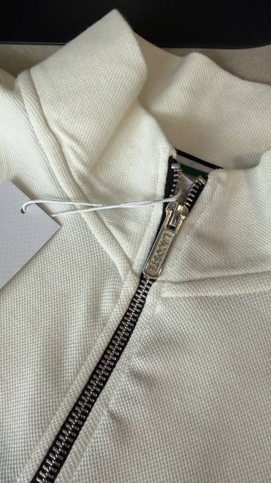 Чоловіча  мужская Кофта Lacoste на замку 1/3 | зіп худі лакоста Old money поло Polo