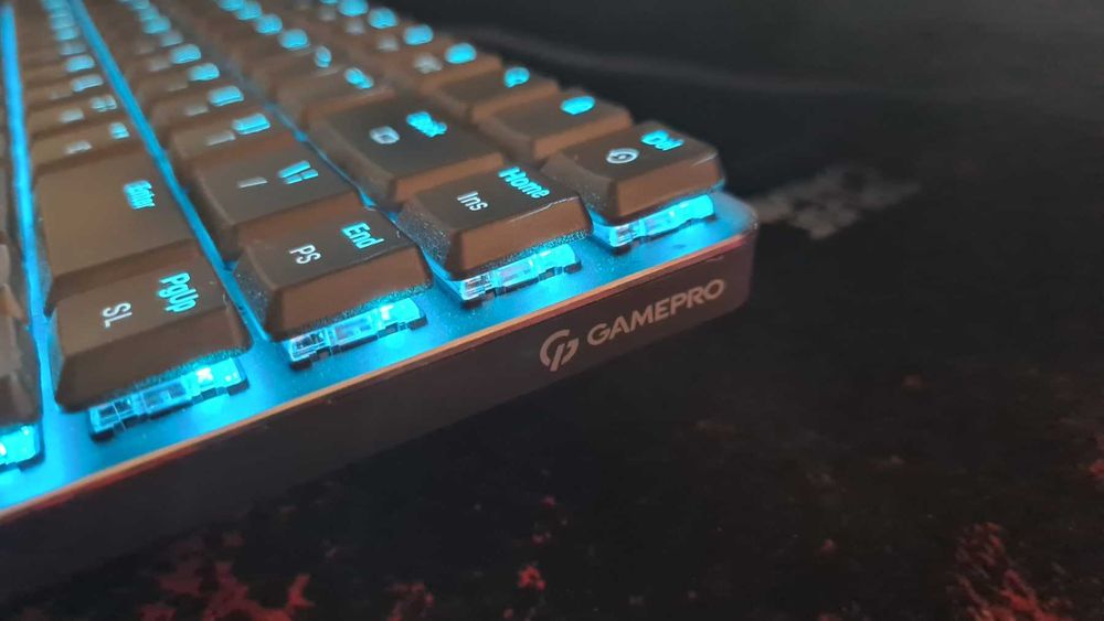 Клавіатура бездротова GamePro MK230R Red Swich Low Profile RGB Wireless/Bluetooth Dark Gray Store