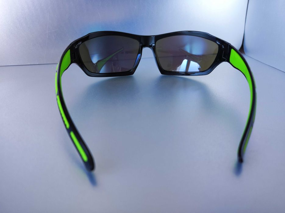 Polaryzowane Okulary Sportowe UV400 niebiesko zielone owalne