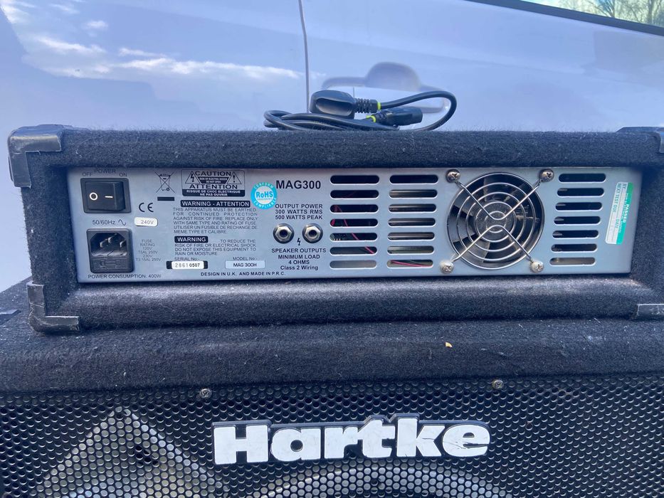 Ashdown MAG 300 wzmacniacz basowy Hartke kolumna basowa