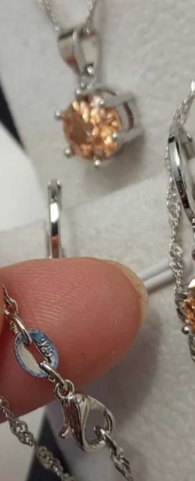 Srebrny komplet biżuterii 925