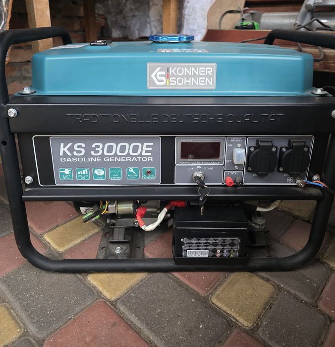 Продам генератор бензиновый Konner&Sohnen KS 3000E, 230В, 3.0кВт