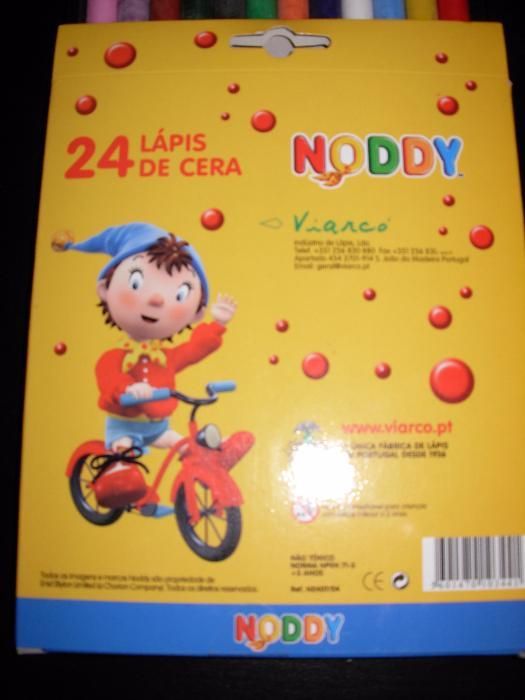 24 Lápis de cera Noddy NOVO