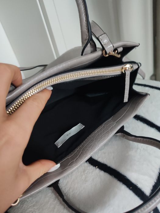 H&M szara torebka krokodyl na ramię format nowa bez metki damska