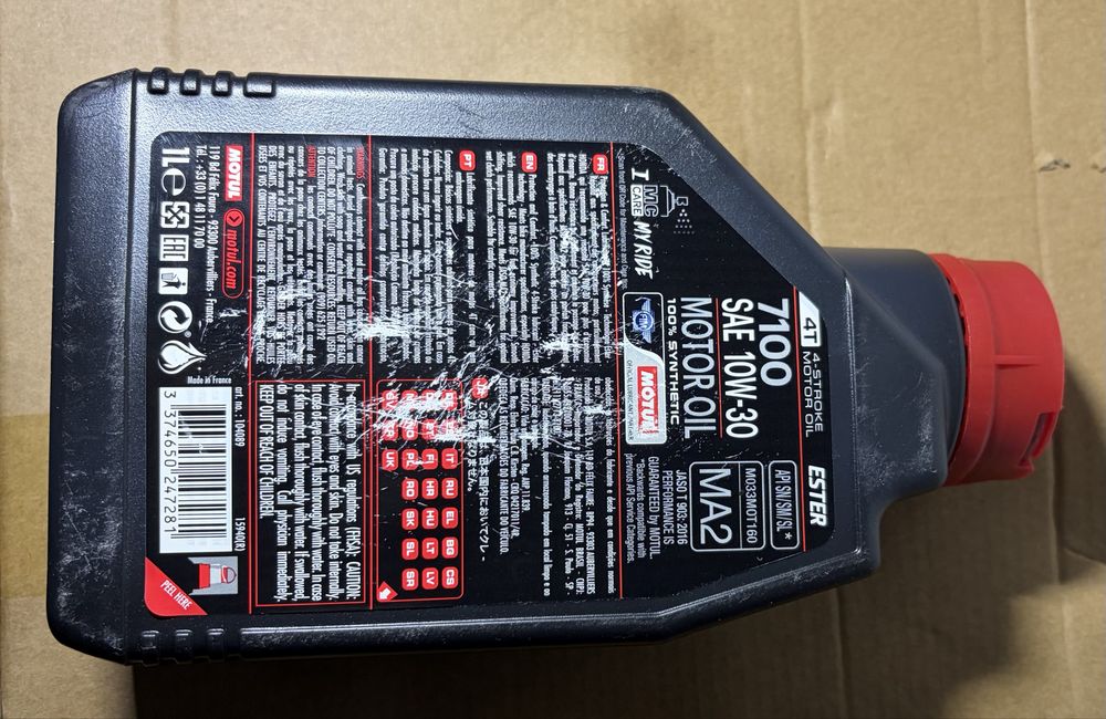 OLEO MOTUL 10W30 100% sintetico 1Litro MOTO