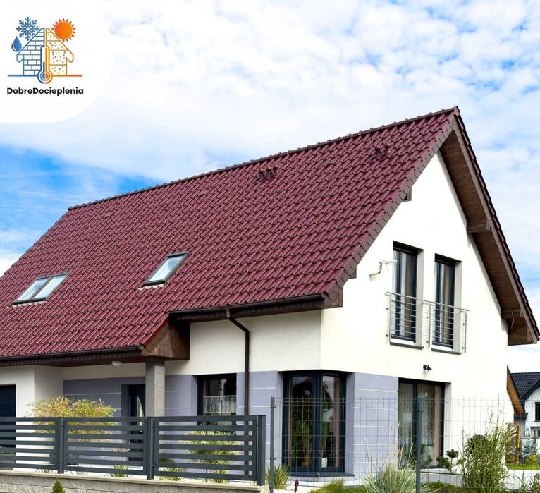 Ocieplenia elewacje budynków  z materiałem