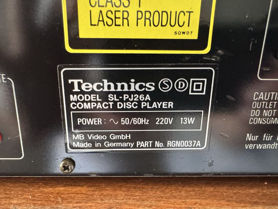 Odtwarzacz cd Technics SL-PJ26A