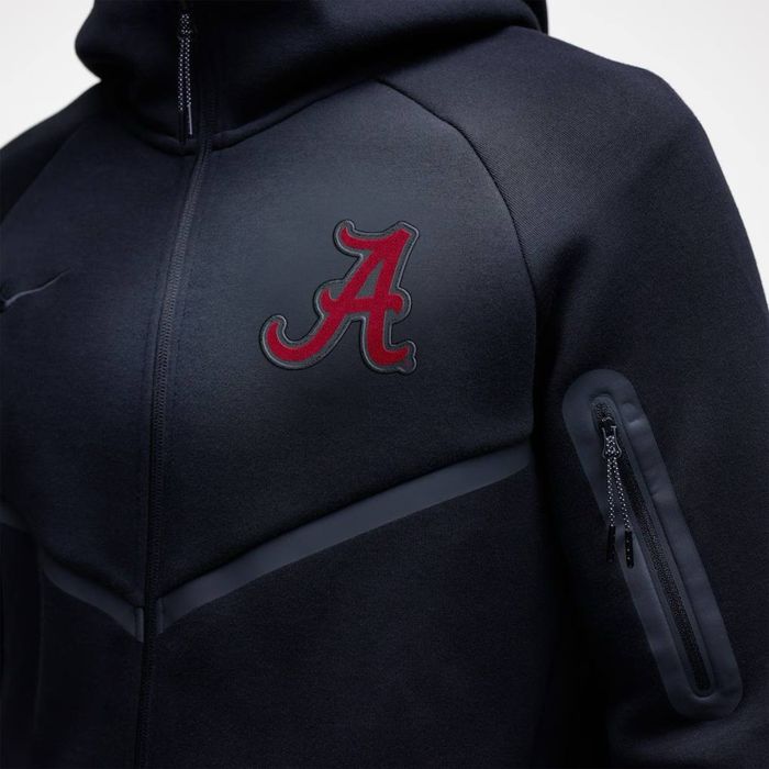 Кофта чоловіча Nike Black Alabama Crimson Tide Tech Fleece Оригінал
