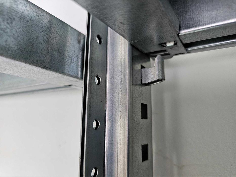 Regał Magazynowy 50x200x400cm/15p Metalowy Ocynk Półka Garaż Piwnica