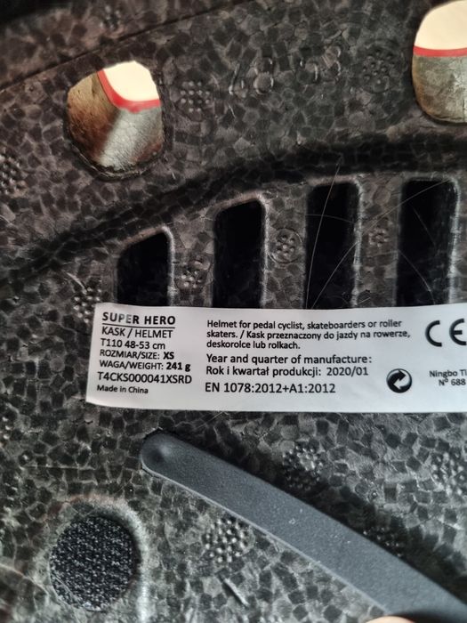 Kask Kross XS 48-53 czerwony