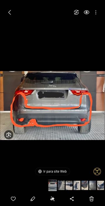 Vendo para choques jaguar F-Pace