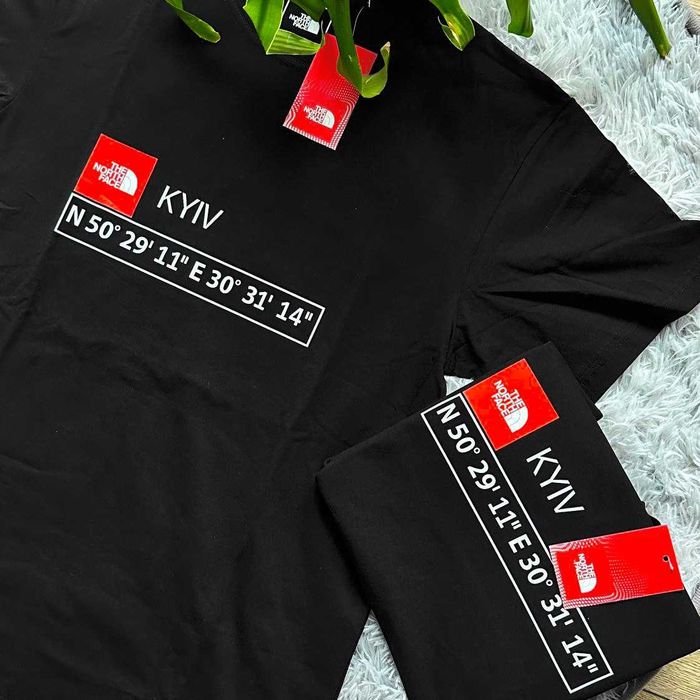 Футболка THE NORTH FACE Kyiv • TNF Киев - Чорна / Біла •  XS - XXL
